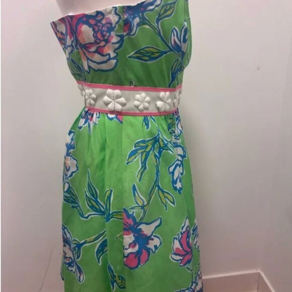 Lilly Pulitzer Langley Embellished Silk Dress, Size 0 - Picture 5 of 9